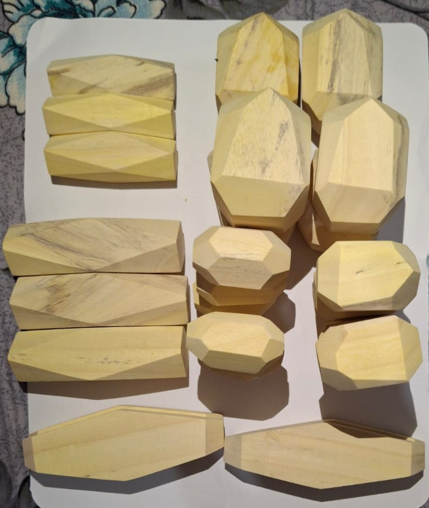 Wooden Balancing Stone 